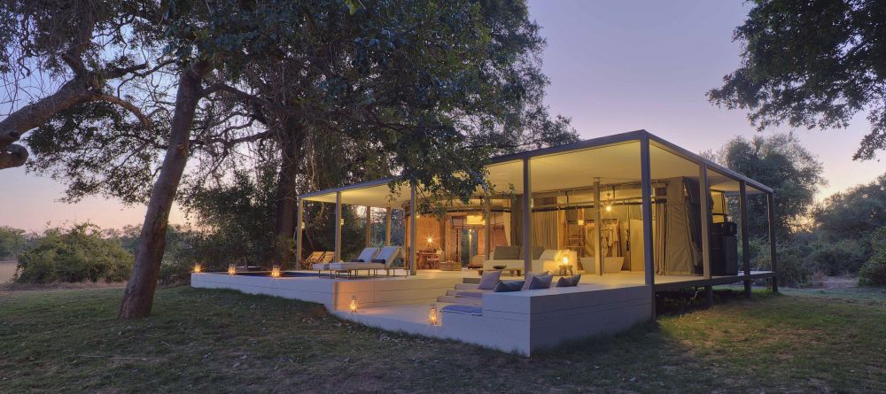 The private villas perfectly blend modern design with safari elegance at Chinzombo, South Luangwa National Park, Zambia - Image 17