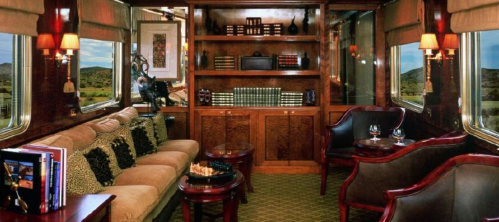 A library and lounge on The Blue Train, Pretoria, South Africa - Image 3