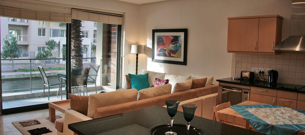 Waterfront Village Luxury One Bedroom Living Area - Image 8