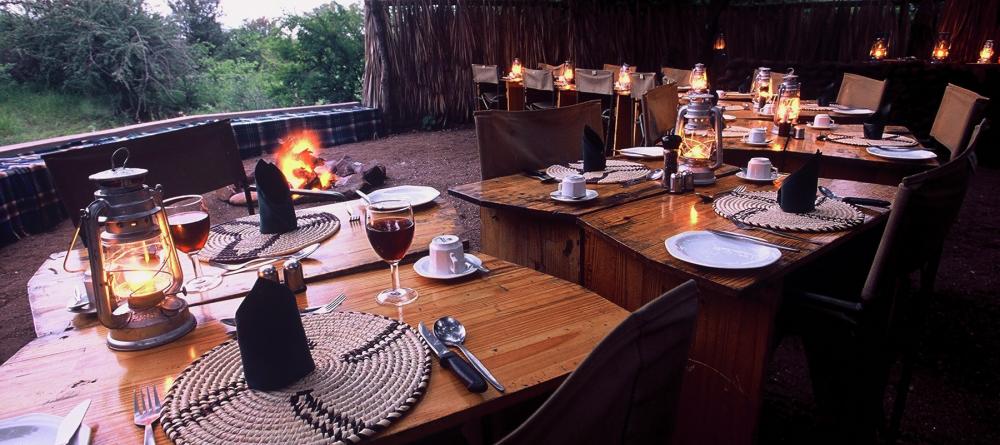 Dining area at Mashatu Tented Camp, Mashatu Game Reserve, Botswana - Image 12