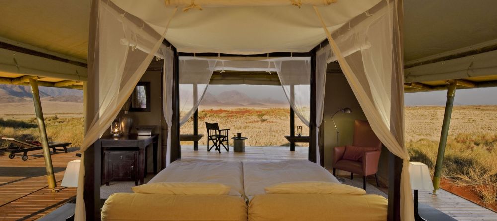 View from your bed at Wolwedans Dune Camp, NamibRand Nature Reserve, Namibia - Image 8