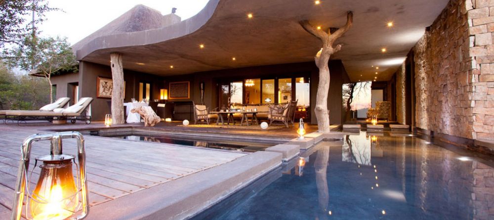 The private pool and sun deck overlooking the river at Chitwa House, Sabi Sands Game Reserve, South Africa - Image 2