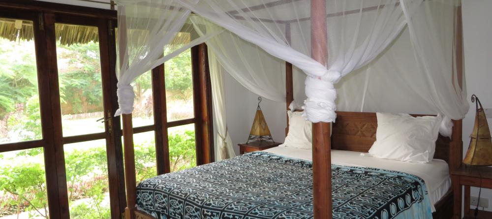 The bedrooms are comfortable with Zanzibar-inspired decor at Villa Turquoise, Zanzibar, Tanzania (Mango staff photo) - Image 4
