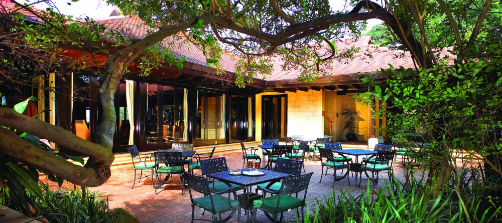 An outdoor dining courtyard at Zimbali Lodge, KwaZulu-Natal, South Africa - Image 9