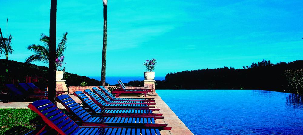 The pool and sun loungers at Zimbali Lodge, KwaZulu-Natal, South Africa - Image 7