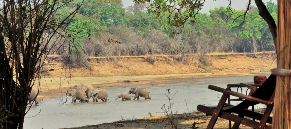 Deck view at Mchenja Bush Camp, South Luangwa National Park, Zambia - Image 5