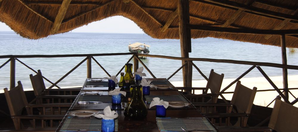 Beach side dining at Kungwe Beach Lodge, Mahale Mountains National Park, Tanzania - Image 2