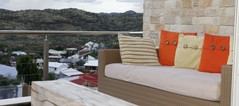A private balcony at Vertigo Boutique Hotel, Windhoek, Namibia - Image 2