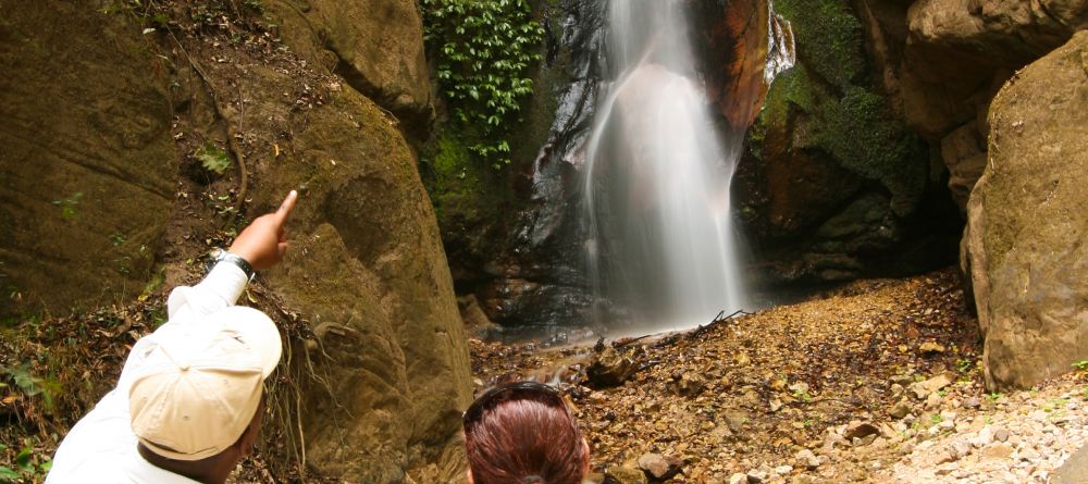 A waterfall discovered during a jungle walk at Gombe Forest Lodge, Gombe National Park, Tanzania - Image 4