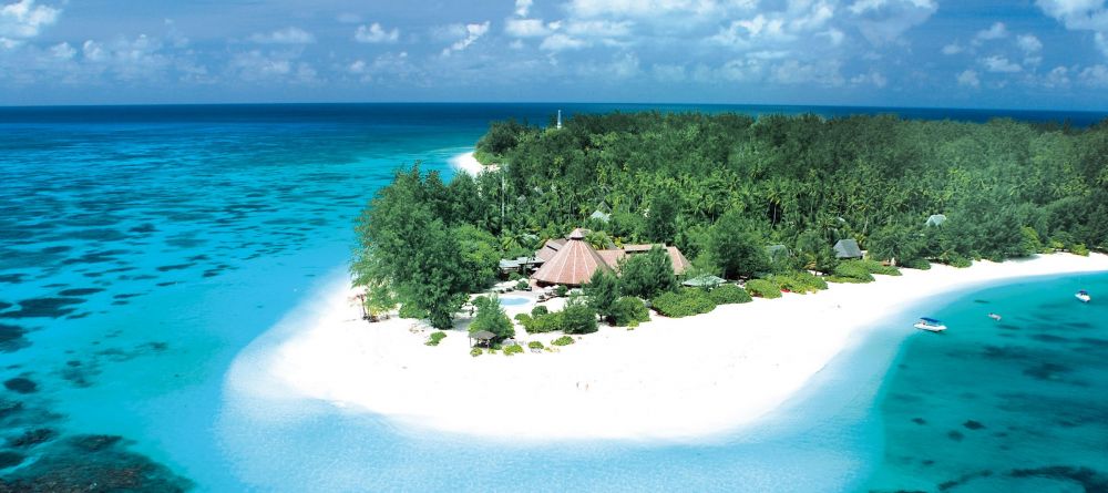 Aerial shot of the lodge setting at Denis Island Lodge, Denis Island, Seychelles - Image 8