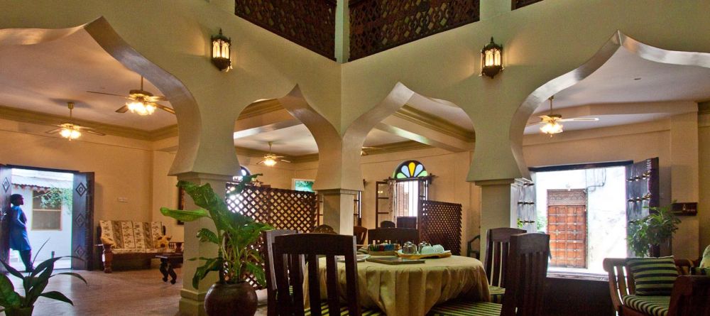 Courtyard-style area at Asmini Palace Hotel, Stone Town, Zanzibar, Tanzania - Image 3