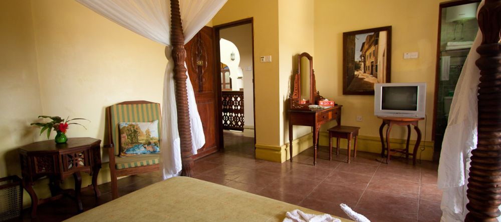 Bedroom at Asmini Palace Hotel, Stone Town, Zanzibar, Tanzania - Image 1