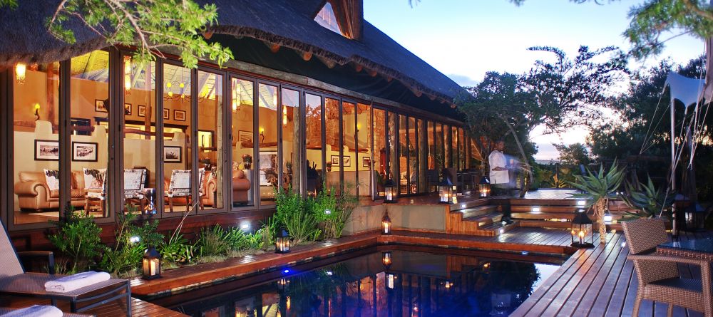 Main deck and pool at Shamwari Bayethe Tented Lodge, Shamwari Game Reserve, South Africa - Image 13