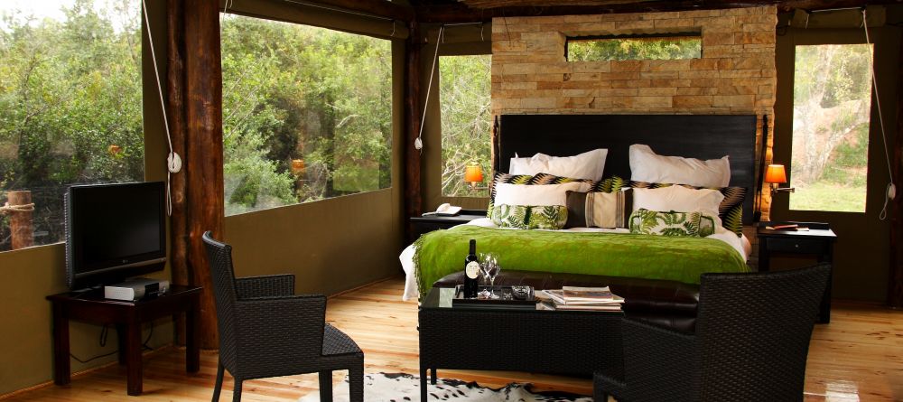 Bedroom at Shamwari Bayethe Tented Lodge, Shamwari Game Reserve, South Africa - Image 1