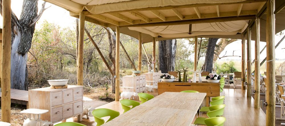 Dining area at Xaranna Camp, Okavango Delta, Botswana (AndBeyond) - Image 6