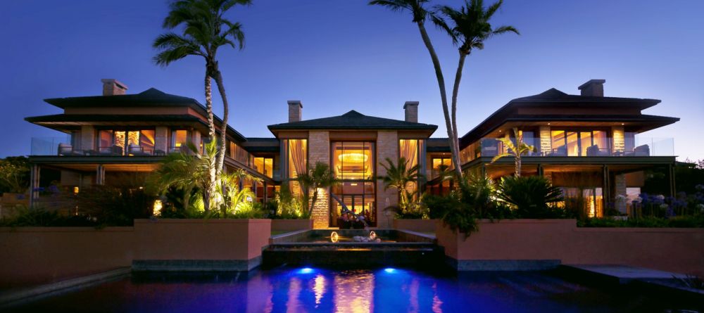 The facade and pool illuminated at night at Pezula Resort and Spa, Knysna, South Africa - Image 3