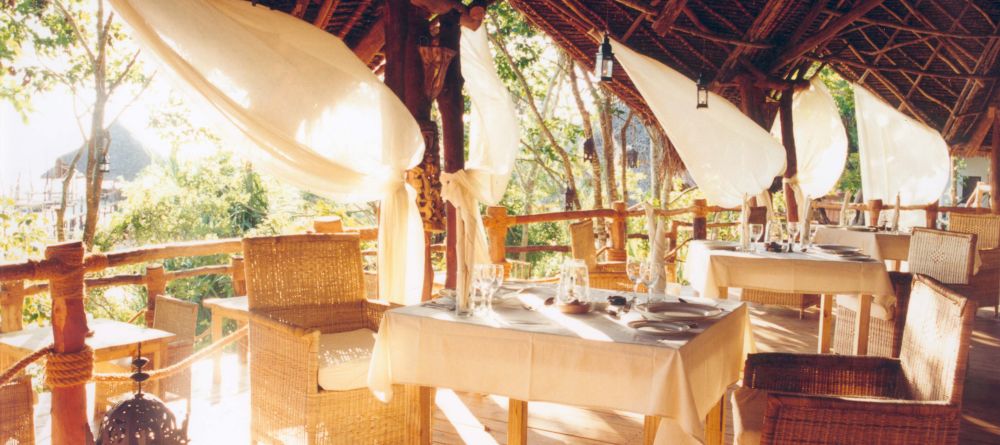 Dining area at Fundu Lagoon, Pemba Island, Tanzania - Image 2