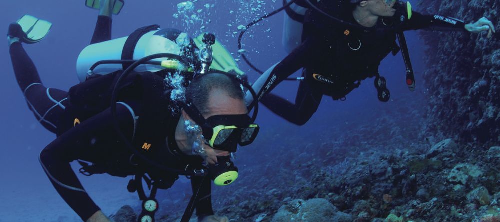 Scuba diving the reefs at Pole Pole Bungalow Resort, Mafia Island, Tanzania - Image 14