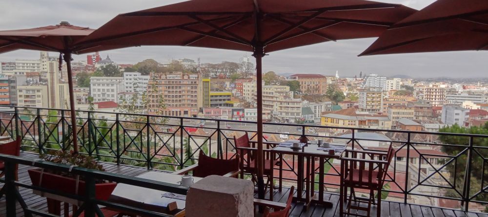 The veranda at Palissandre Hotel and Spa, Antananarivo, Madagascar (Mango Staff photo) - Image 1