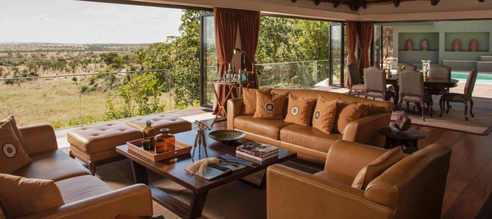 A private lounge overlooking the beautiful plains at The Four Seasons Safari Lodge, Serengeti National Park, Tanzania - Image 15