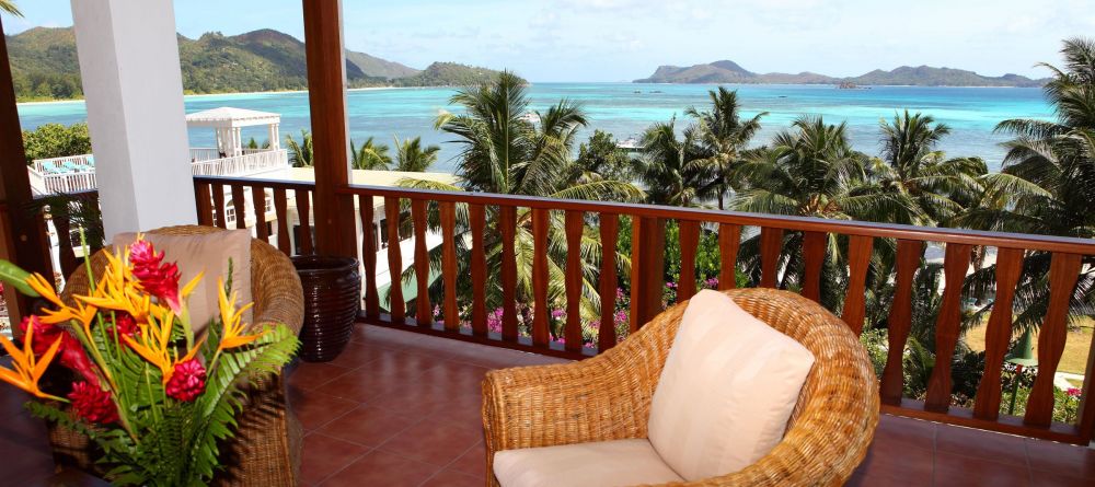 Each room has a private veranda overlooking the brilliantly turquoise waters at Hotel L Archipel, Praslin, Seychelles - Image 6