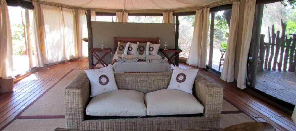 Bedroom at Kanga Camp, Mana Pools National Park, Zimbabwe - Image 1