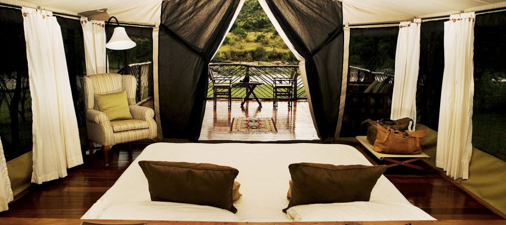 Tent interior at Karen Blixen Camp, Masai Mara National Reserve, Kenya - Image 1