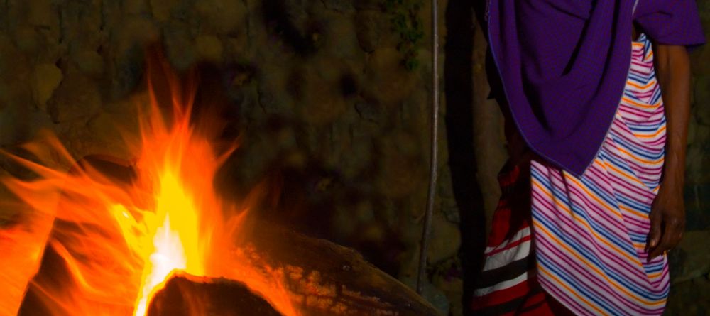 A bonfire in the evening at KIA Lodge, Arusha, Tanzania - Image 9