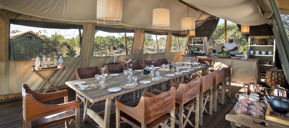 Linyati Explorer Camp dining table - Image 1