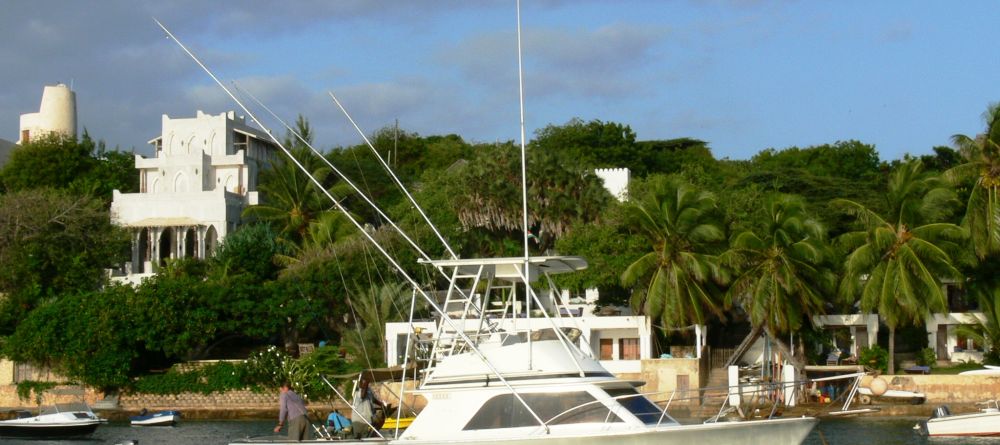 Boat in front of Peponi Hotel, Lamu Island, Kenya - Image 10