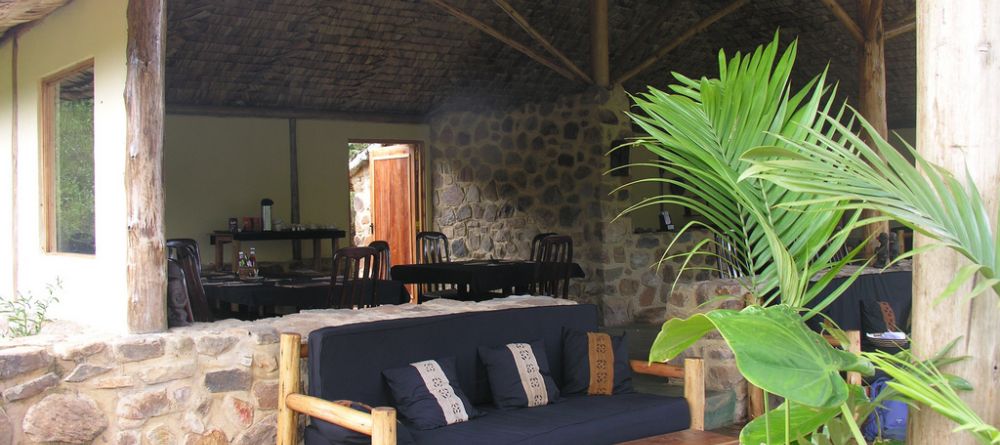 Lounging area at Engagi Lodge, Bwindi Impenetrable Forest, Uganda - Image 8