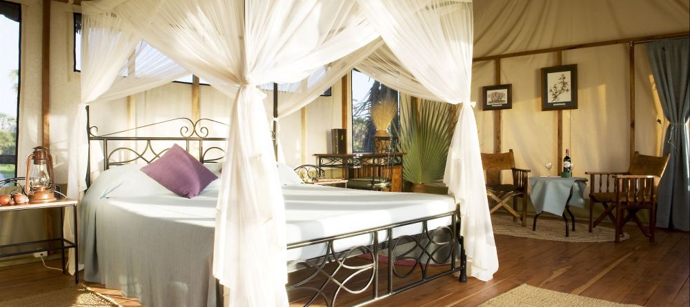 A beautiful guestroom at Maramboi Tented Camp, Tarangire National Park, Tanzania - Image 1