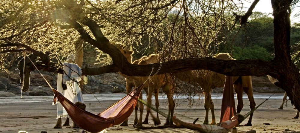 Ol Malo relaxing in hammocks - Image 5