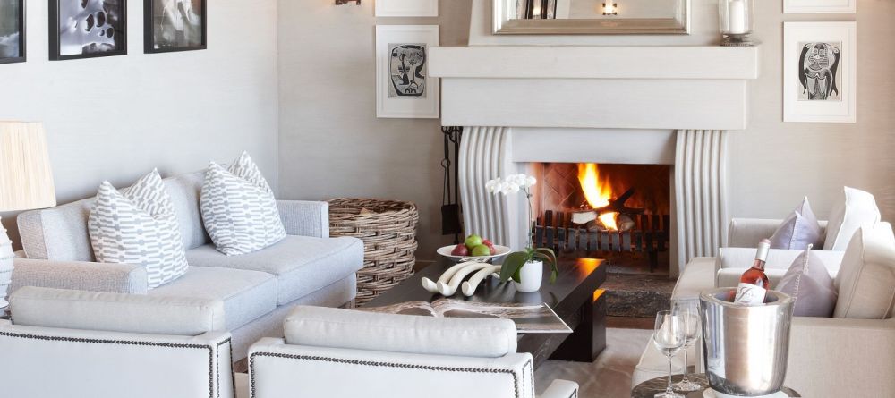 The elegant lounge at Delaire Graff, Stellenbosch, South Africa - Image 3