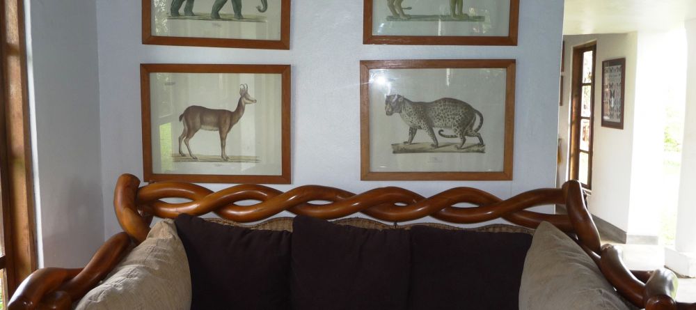 Lounge decor at Ndali Lodge, Kibale Forest National Park, Uganda (Mango Staff photo) - Image 13