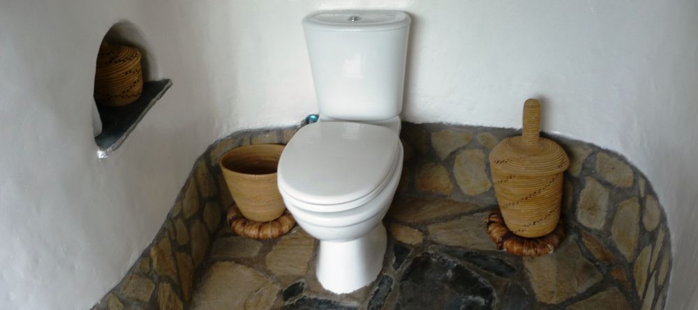 Bathroom at Virunga Lodge, Volcanoes National Park, Uganda (Mango Staff photo) - Image 37