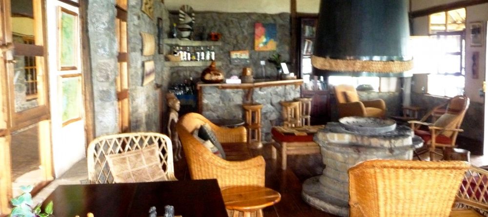 Lounge at Virunga Lodge, Volcanoes National Park, Uganda (Mango Staff photo) - Image 1