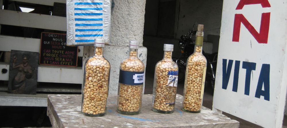 Creative recycling of containers at the peanut store at Mikhaels Hotel, Brazzaville, Republic of Congo (Mango Staff photo)  - Image 10