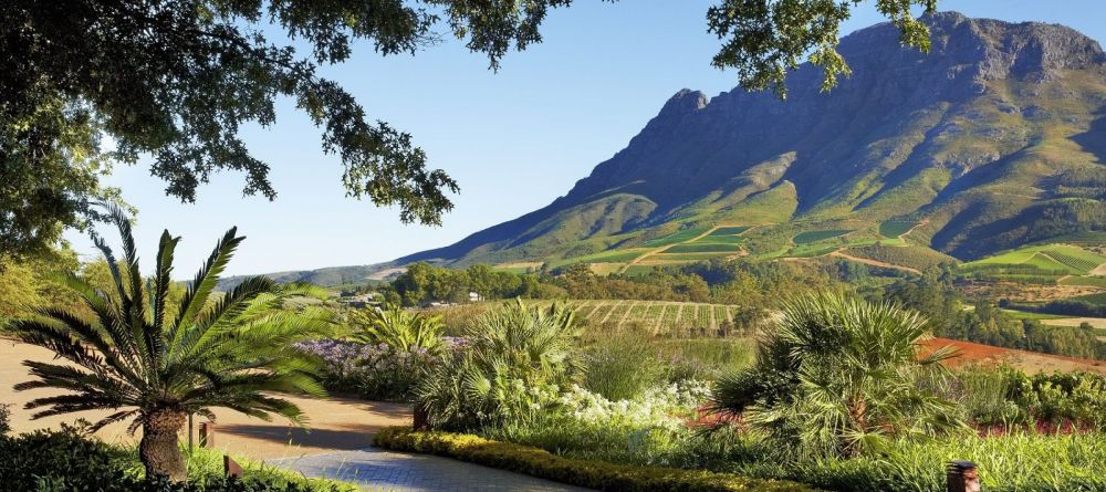 The stunning setting amid wine country's fertile valleys at Delaire Graff, Stellenbosch, South Africa - Image 1