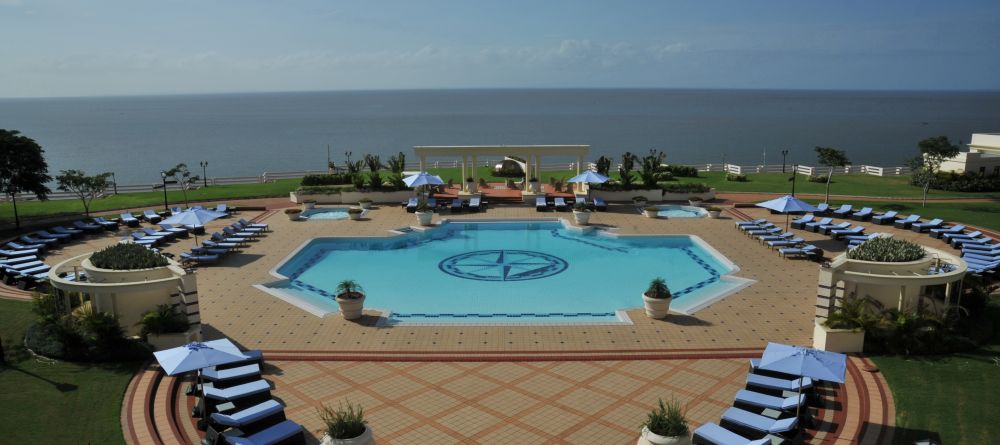 Pool with sun loungers and a view of the ocean at Polana Serena Hotel, Maputo, Mozambique - Image 3