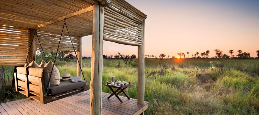 Guest deck at Nxabega Okavango Safari Camp, Okavango Delta, Botswana - Image 3