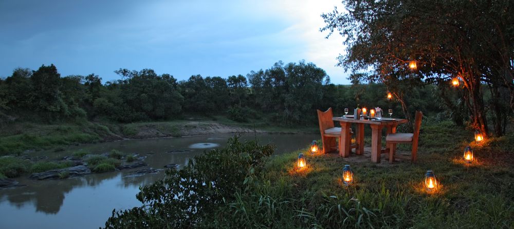 Private dining by the river at Naibor Camp, Masai Mara National Reserve, Kenya - Image 11