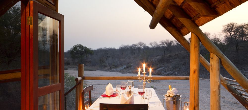 Rhino Post Safari Lodge - Private Deck Dining - Image 1