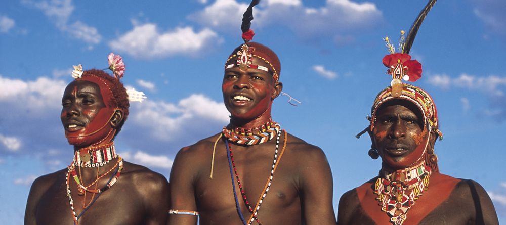 The tribesmen in traditional dress at Sabuk Lodge, Laikipia, Kenya - Image 12
