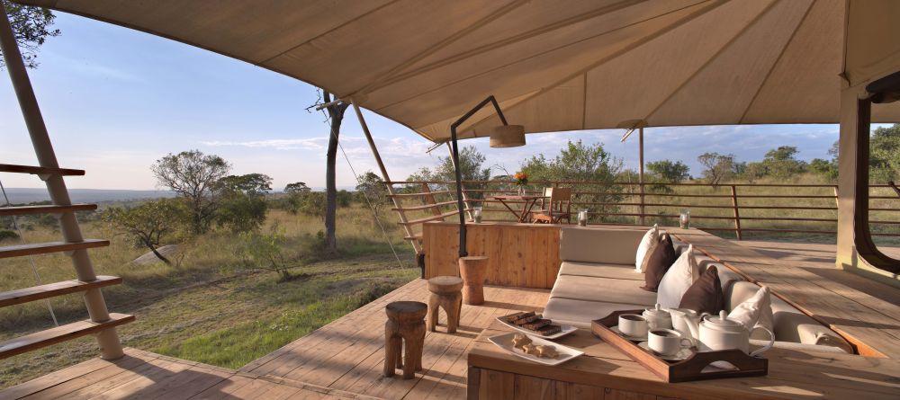 Watch the sun sink into the horizon from the comfort of private verandasr at Serengeti Bushtops Camp, Serengeti National Park, Tanzania - Image 8