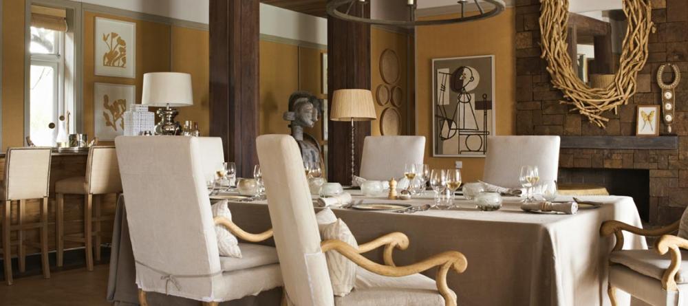 Dine among unique art pieces at Singita Serengeti House, Serengeti Grumeti Reserves, Tanzania - Image 12