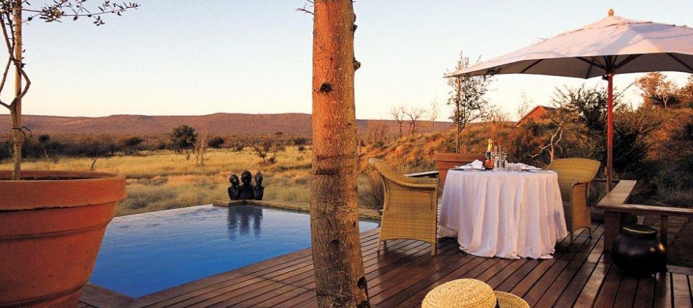 Suite deck with private plunge pool at Mateya Safari Lodge, Madikwe Game Reserve, South Africa - Image 7