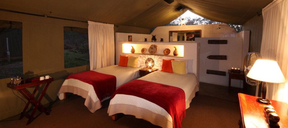 Tent interior at Elephant Valley Lodge, Chobe National Park, Botswana - Image 7