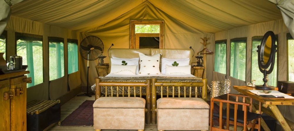 Tent interior at Xakanaxa Camp, Moremi Game Reserve, Botswana - Image 3