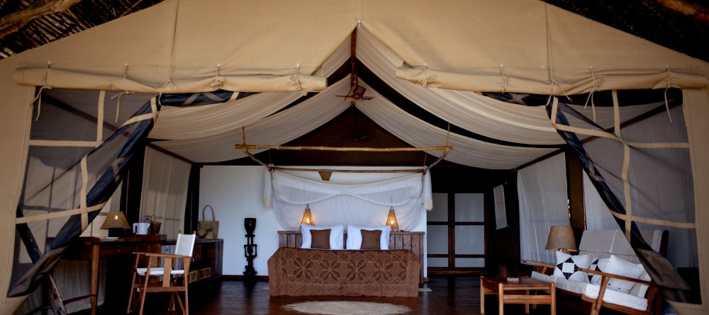 The bedroom tent at Fundu Lagoon, Pemba Island, Tanzania - Image 1